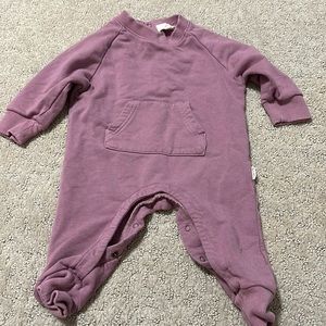 Greige Bamboo Fleece Onesie